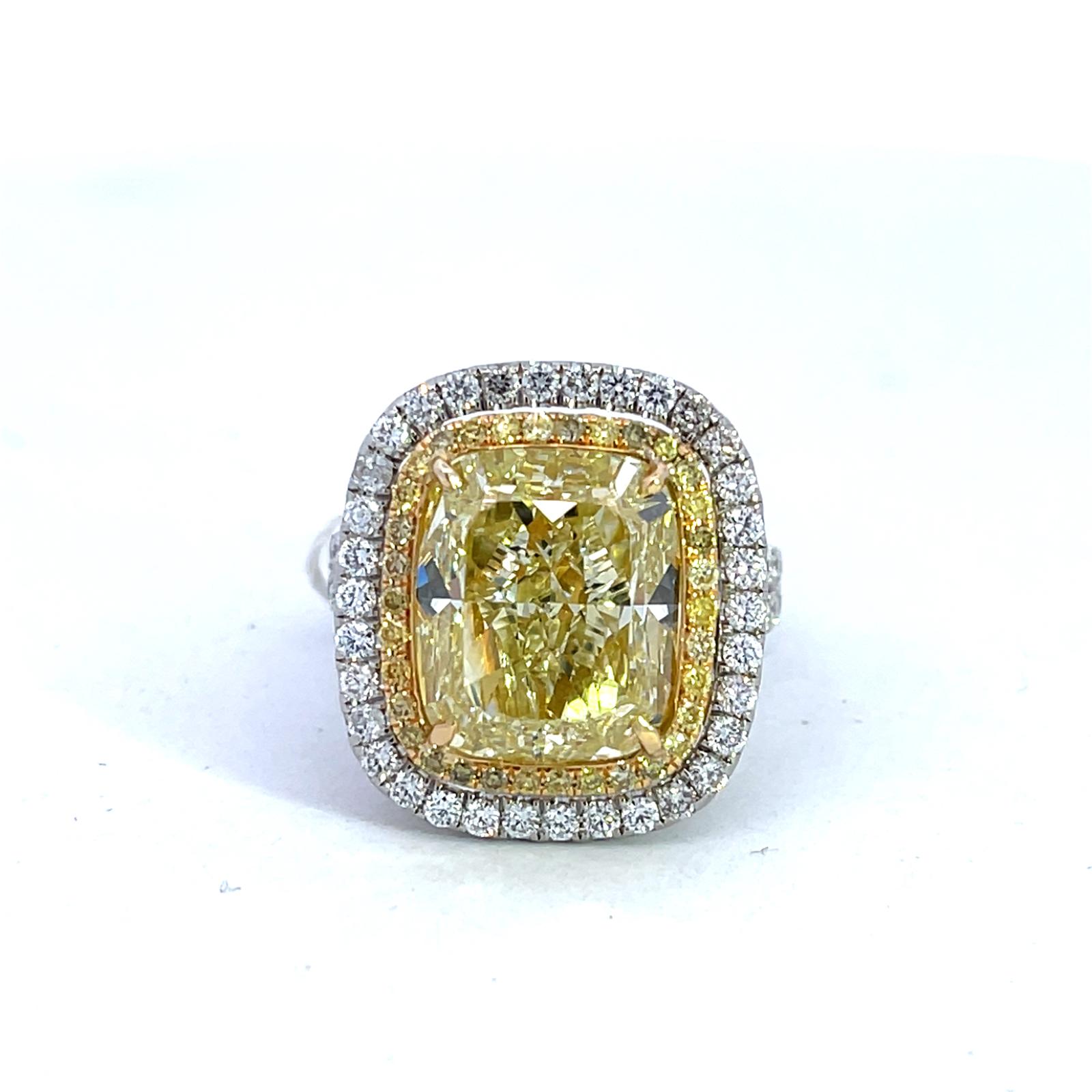 FANCY YELLOW DIAMOND IMPERIAL RING